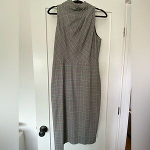 JAYGODFREY Newton Sheath Dress Gray Plaid